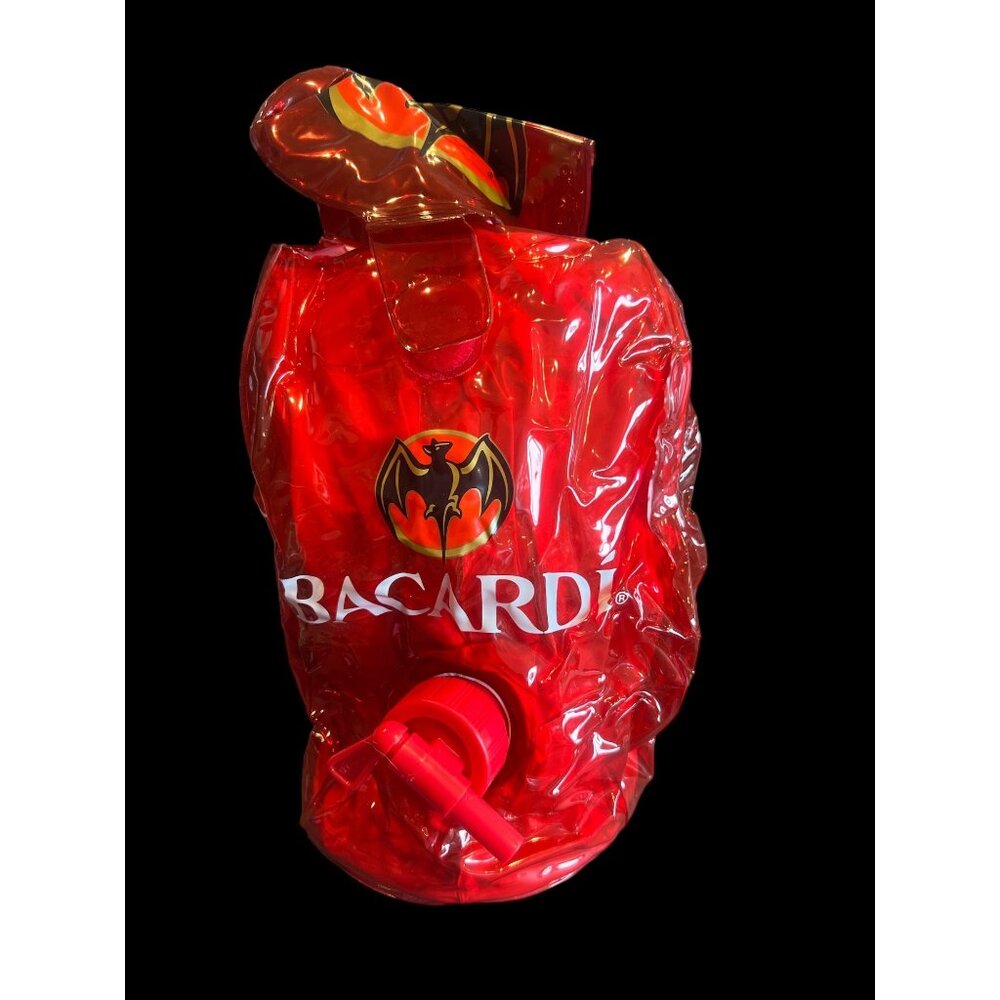 Bacardi Rum Blow Up Beverage Dispenser, Man Cave Party Bar‎ Themed Open Box